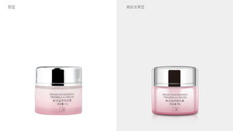 化妝品保濕潤顏水乳霜 粉色瓶子包裝與PS、AI聯合精修產品圖